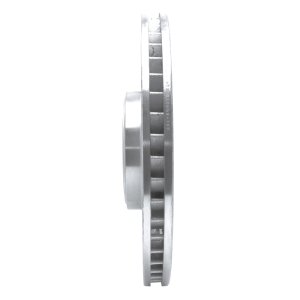Jaguar XKR Brake Rotor (1) - Right Front - R1 Concepts - Drilled & Slotted - Silver - `08-`09